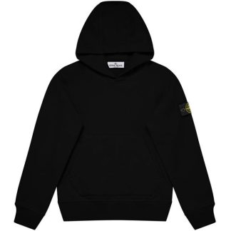 STONE ISLAND Over The Head Sweatshirt Kids OTH Hoodies Nero V0029 for sale