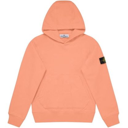 STONE ISLAND Over The Head Sweatshirt Kids OTH Hoodies Salmone V0081 for sale