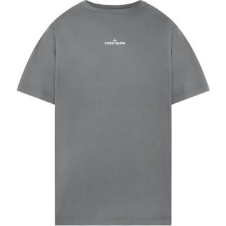 STONE ISLAND Paint 1 Short Sleeved T Shirt Men Regular Fit T-Shirts Grey Mrl V0M64 for sale