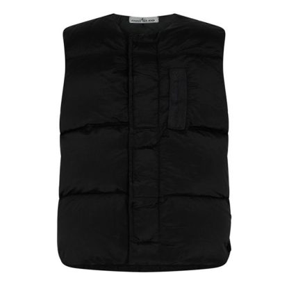 STONE ISLAND Quilted Compass Gilet Men Black V0029  for sale