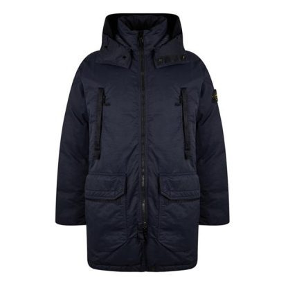 STONE ISLAND Real Down Blouson Men Parka Jackets Navy V0020 for sale