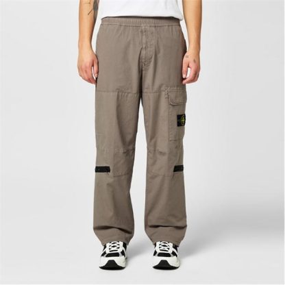 STONE ISLAND Ripstop Cargo Trousers Men Cargo Trousers Tortora V0092 for sale