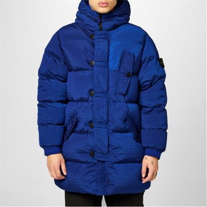 STONE ISLAND Ripstop Macro Parka Men Brt Blue V0022  for sale