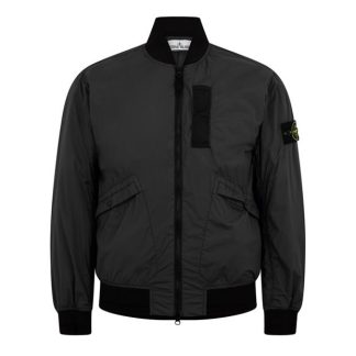 STONE ISLAND Skin Touch Nylon Bomber Jacket Men Charcoal V0065  for sale