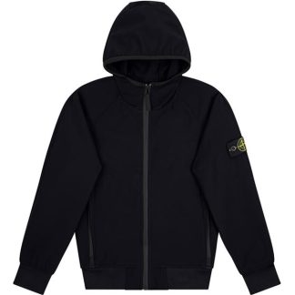 STONE ISLAND Softshell Hoodie Junior Kids Softshell Jackets Navy V0020 for sale