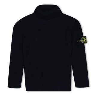 STONE ISLAND Stone Badge Arm Knit Jn34 Kids Jumpers Navy V0020 for sale