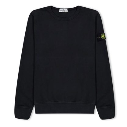 STONE ISLAND Stone Badge Crew Hw Jn44 Kids Crew Sweaters Black V0029 for sale