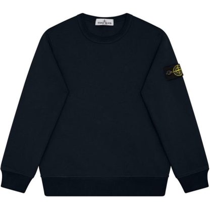 STONE ISLAND Stone Badge Crew Hw Jn44 Kids Crew Sweaters Navy V0020 for sale