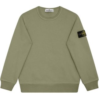 STONE ISLAND Stone Badge Crew Hw Jn44 Kids Crew Sweaters Salvia V0055 for sale