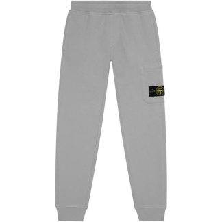 STONE ISLAND Stone Badge Jog HW Jn44 Kids Closed Hem Fleece Jogging Bottoms Grey Mel V0M64 for sale