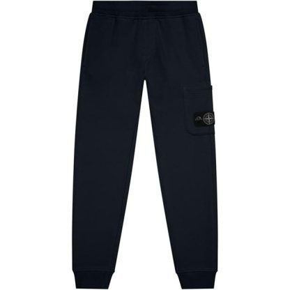 STONE ISLAND Stone Badge Jog HW Jn44 Kids Closed Hem Fleece Jogging Bottoms Navy V0020 for sale