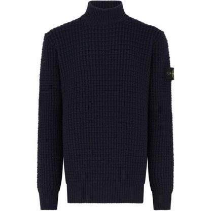 STONE ISLAND Stone Badge Knit Sn44 Men Navy V0020  for sale