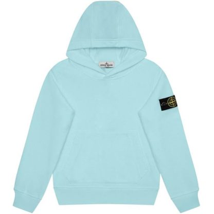 STONE ISLAND Stone Badge OTH HW Jn44 Kids OTH Hoodies Acqua V0044 for sale