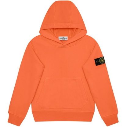 STONE ISLAND Stone Badge OTH HW Jn44 Kids OTH Hoodies Arancio V0032 for sale