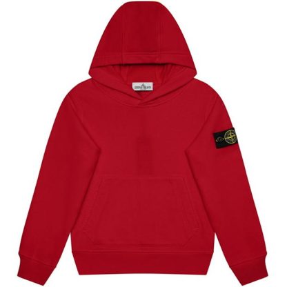 STONE ISLAND Stone Badge OTH HW Jn44 Kids OTH Hoodies Rosso V0010 for sale