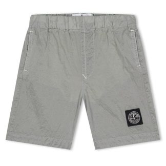 STONE ISLAND Stone Badge Shorts Jn42 Kids Pearl Gry V0061  for sale