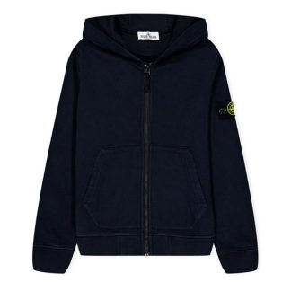 STONE ISLAND Stone Badge Zip HW Jn44 Kids Zip Hoodies Navy V0020 for sale