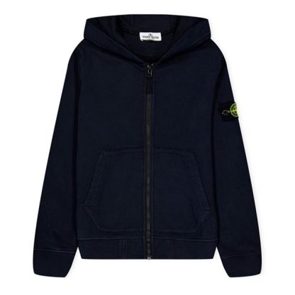 STONE ISLAND Stone Badge Zip HW Jn44 Kids Zip Hoodies Navy V0020 for sale