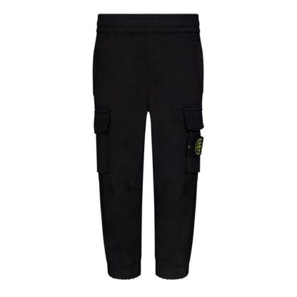 STONE ISLAND Stone Bdg Cargo Trs Jn44 Kids Cargo Trousers Black V0029 for sale