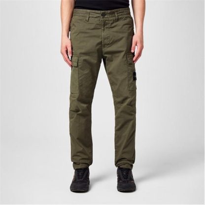 STONE ISLAND Stone Bdg Cargo Trs Sn44 Men Cargo Trousers Muschio V0059 for sale