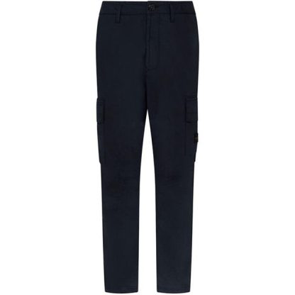 STONE ISLAND Stone Bdg Cargo Trs Sn44 Men Cargo Trousers Navy V0020 for sale