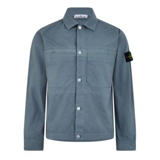 STONE ISLAND Stone Bdg Overshirt Sn44 Men Grig Verd V0066  for sale