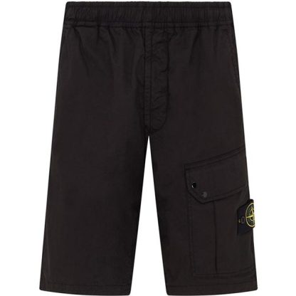 STONE ISLAND Stone Bermuda Shorts Sn44 Men Cargo Shorts Black V0029 for sale