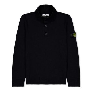 STONE ISLAND Stone Butt Knit Crew Jn44 Kids Knitted Tops Black V0029 for sale