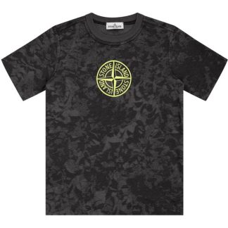 STONE ISLAND Stone Camo Tee Jn44 Kids Regular Fit T-Shirts Black V0029 for sale