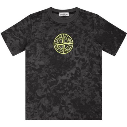 STONE ISLAND Stone Camo Tee Jn44 Kids Regular Fit T-Shirts Black V0029 for sale