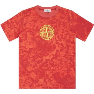 STONE ISLAND Stone Camo Tee Jn44 Kids Regular Fit T-Shirts Rosso V0010 for sale