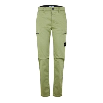 STONE ISLAND Stone Cnvs Cargo Jn44 Kids Cargo Trousers Salvia V0055 for sale