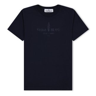 STONE ISLAND Stone Compass Print  Jn42 Kids Regular Fit T-Shirts Navy V0020 for sale