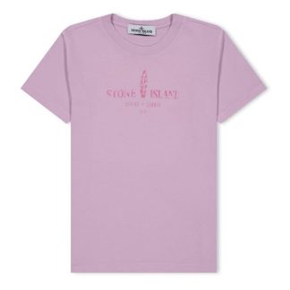 STONE ISLAND Stone Compass Print  Jn42 Kids Regular Fit T-Shirts Pink V0080 for sale