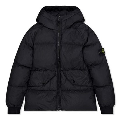 STONE ISLAND Stone Crnkle Rps Jkt Jn44 Kids Down Jackets Black V0029 for sale