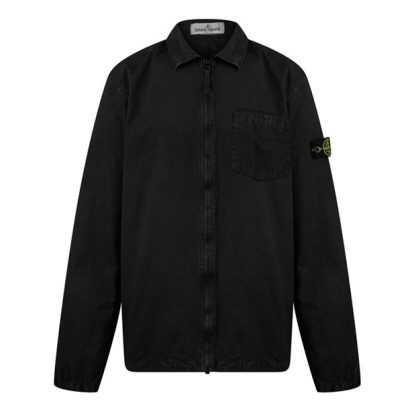 STONE ISLAND Stone Cvnvs Ovrshrt Jn44 Kids Overshirts Black V0129 for sale