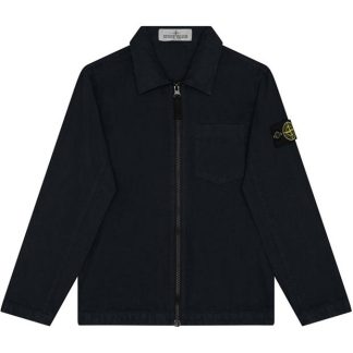 STONE ISLAND Stone Cvnvs Ovrshrt Jn44 Kids Overshirts Navy V0120 for sale