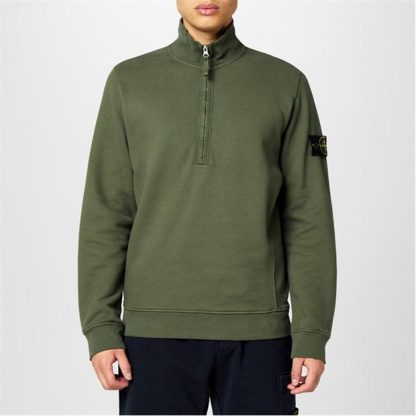 STONE ISLAND Stone HW Fleece 1/4Z Sn44 Men 1/4 Zip Fleece Tops Muschio V0059 for sale