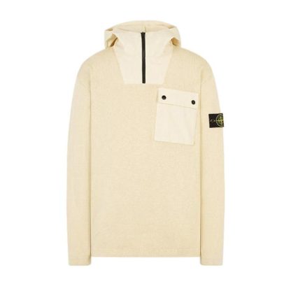 STONE ISLAND Stone Hooded Knit Sn42 Men Nat Beige V0091  for sale