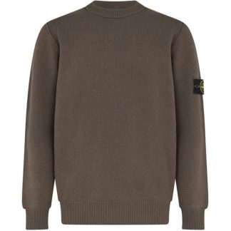 STONE ISLAND Stone Lambs Wool Cn Sn44 Men Jumpers Grig Verd V0066 for sale