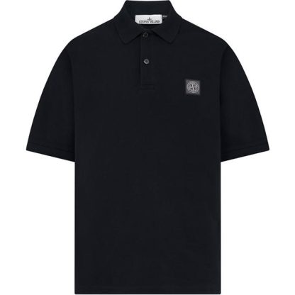 STONE ISLAND Stone Logo Polo Sn44 Men Short Sleeve Polos Navy A0020 for sale