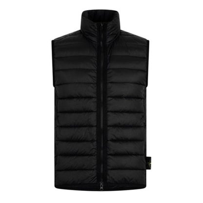 STONE ISLAND Stone Loom Wvn Glt Sn44 Men Gilets - Lightweight Nero A0029 for sale