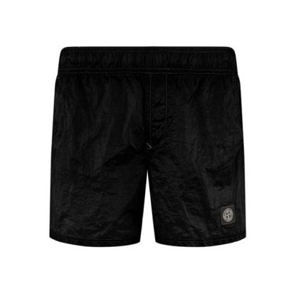 STONE ISLAND Stone Nyl Met Shorts Sn44 Men Swim Shorts Black A0029 for sale