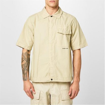 STONE ISLAND Stone Overshirt Sn42 Men Sand V0095  for sale