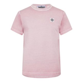 STONE ISLAND Stone Patch Logo TS Sn42 Men Regular Fit T-Shirts Pink V0180 for sale