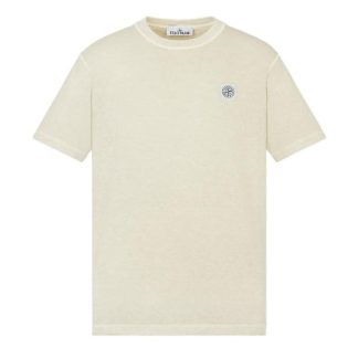 STONE ISLAND Stone Patch Logo TS Sn42 Men Regular Fit T-Shirts Pistachio V0151 for sale