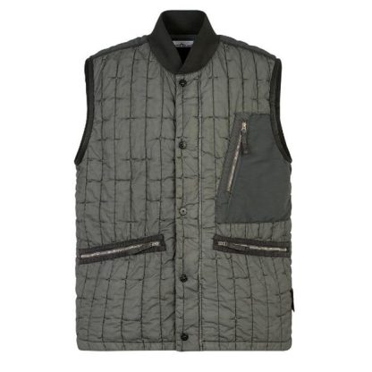 STONE ISLAND Stone Quilt TC Vest Sn42 Men Muschio V0059  for sale