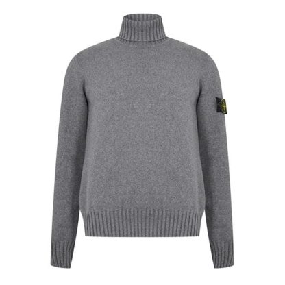 STONE ISLAND Stone Roll Neck Knit Sn34 Men Jumpers Dust V0M64 for sale