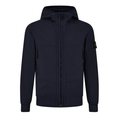 STONE ISLAND Stone Soft Shell Sn44 Men Softshell Jackets Blu V0020 for sale