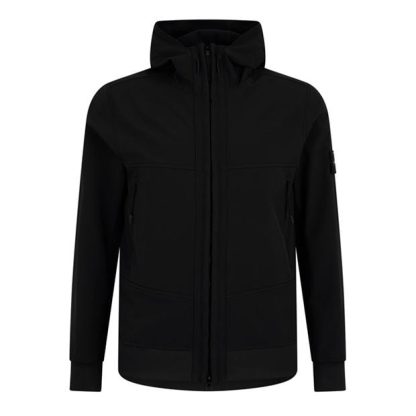 STONE ISLAND Stone Soft Shell Sn44 Men Softshell Jackets Nero V0029 for sale